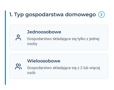Kalkulator dotacji - typ gospodarstwa